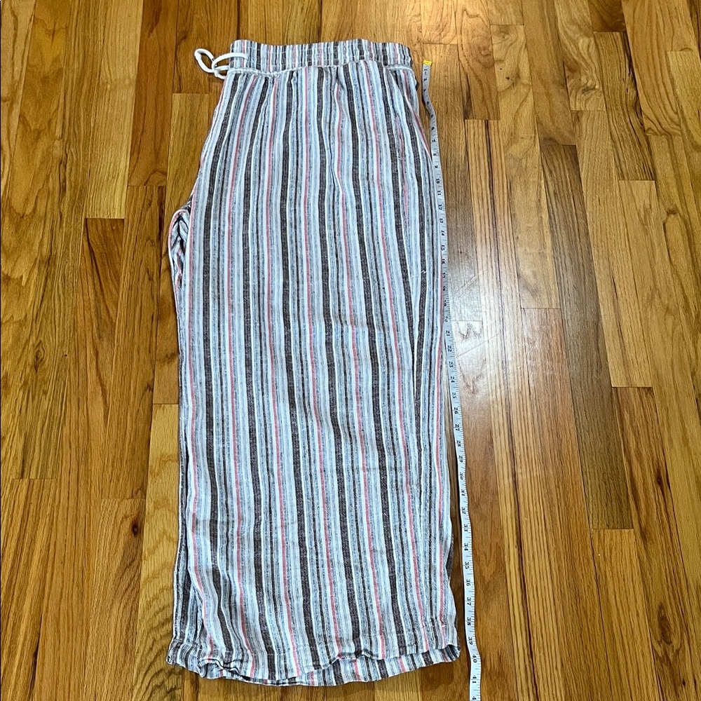 Time and Tru Striped Wide Leg Pants - Red, Blue, White
